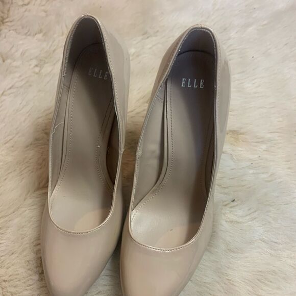 Elle Nude Patent Heels size 9.5 - Picture 8 of 9